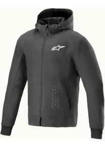 Alpinestars Radium Tech Hoodie, textile jacket , color: Black/White , size: L