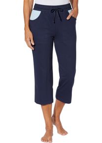 Damske 7/8 kalhoty s tun&yacute;lkem a &scaron;ňůrkou na zav&aacute;z&aacute;n&iacute; n&aacute;mořnick&aacute; modr&aacute; ,velikost 52