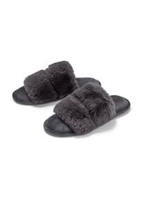Tchibo - Plyšové pantofle - pro ženy - vel. 36-37 - barva: šedá
