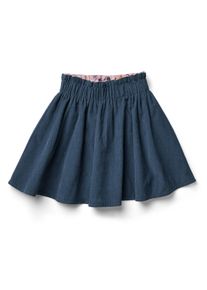Tchibo - D&iacute;vč&iacute; oboustrann&aacute; man&scaron;estrov&aacute; sukně - pro miminko - vel. 98/104 - barva: modr&aacute;