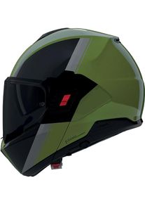 Nolan N120-1 Verniciatura Speciale 354, modular helmet , color: Green/Black/Grey , size: XS