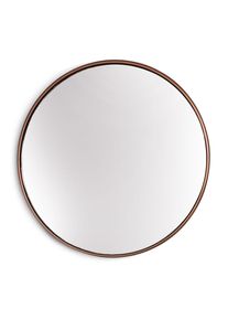 Casa Chic Fournier N&aacute;stěnn&eacute; zrcadlo s kovov&yacute;m r&aacute;mem kulat&eacute; &Oslash; 80 cm