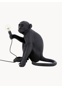 Seletti Exteriérová stolní lampa Monkey Černá Umělá hmota D 8 x Š 34 cm