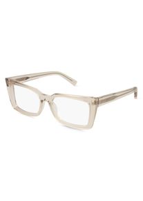 SAINT LAURENT SL 554 unisex brýle | Obruba: kočičí tvar, acetát, béžová