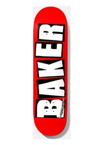 BAKER Deck BRAND LOGO WHITE red/white 8.25