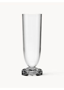 Kartell Sada sklenic na šampaňské se strukturálním vzorem Jellies, 4 díly Transparentní Umělá hmota Ø 6 cm, V 17 cm, 200 ml