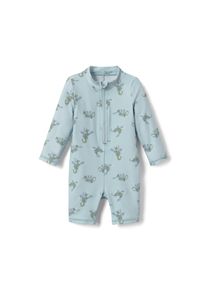 Tchibo - Overal s UV ochranným faktorem 80 pro miminka - pro miminko - vel. 74/80 - barva: modrá/s potiskem