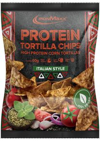 IronMaxx Protein Tortilla Chips, 60 g Beutel, Italian Style