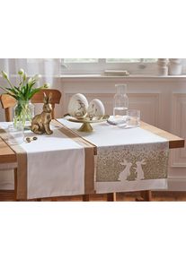 Dekorativní figurka - zlatý zajíček | zlatá | Vel. 24x8,5 cm | bonprix