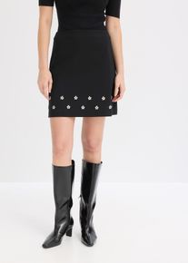 Minisukně z bavlny | Čern&aacute; | Vel. 48 | bonprix