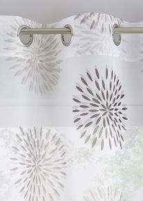 Z&aacute;clona s kruhy tak&eacute; extra dlouh&aacute; (1 ks v balen&iacute;) | Hněd&aacute; | Vel. 145x144 cm | bonprix