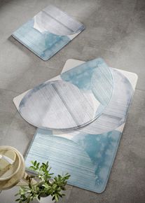 Koupelnová předložka z paměťové pěny | Modrá | Vel. 1 (Koupelnová předložka před stojací WC 45/50cm) | bonprix