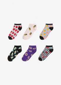 Kotn&iacute;kov&eacute; ponožky s organickou bavlnou (6 ks v balen&iacute;) | Čern&aacute; | Vel. 35-38 | bonprix