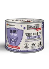 24x200g MAC's Cat Vetcare Urinary hověz&iacute; a krůt&iacute; vlhk&eacute; krmivo kočka