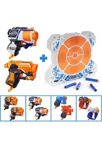Bundle Azione: 2x Nerf MicroShots + Bersaglio Elettronico DX7 (5 Stili a scelta)