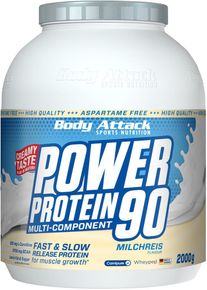 Body Attack Sports Nutrition Body Attack Power Protein 90, 2000 g Dose, Milchreis