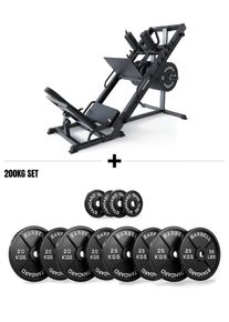 Atlast Sada | Leg Press Hackenschmidt & 120 kg Železné kotouče