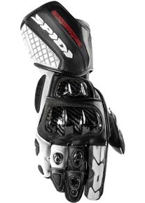 Spidi Carbo Track Evo, gloves , color: Black/White , size: S