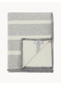 Lanerossi Pléd z panenské vlny Optical Šedá Š 130 cm, D 180 cm