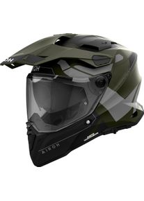 Airoh Commander 2 Reveal, adventure helmet , color: Matt Olive/Grey/Black , size: L