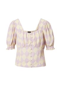 Dorothy Perkins Ženy Halenka světle žlut&aacute; / fialov&aacute; XL