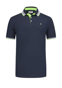Jack & Jones Velk&eacute; Velikosti - Jack & Jones - Tričko polo z čist&eacute; bavlny - 3XL - N&aacute;mořnick&aacute; Modr&aacute;