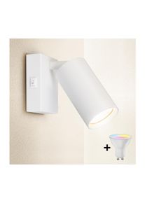 Brilagi - LED Stmívatelné nástěnné bodové svítidlo SELE 1xGU10/6,5W/230V bílá BG1373+AI0414