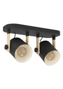 Eglo 43557 - Bodové svítidlo HORNWOOD 2xE27/28W/230V černá 43557