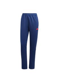 adidas Sportswear Ženy Sportovn&iacute; kalhoty 'Tiro' tmavě modr&aacute; / červen&aacute; / b&iacute;l&aacute; L