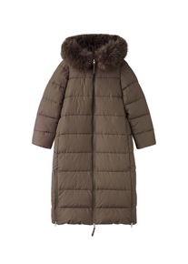 Mango Ženy Zimní kabát čokoládová L