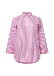 Guido Maria Kretschmer Curvy Ženy Halenka 'Christin' pink / bílá 4XL