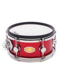 drum-tec diabolo mesh head pad 10" x 5" red sparkle (used)