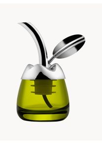 ALESSI Nalévač na láhev s olivovým olejem Fior d'olio Stříbrná Š 5 cm, V 9 cm
