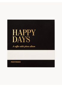 PRINTWORKS Fotoalbum Happy Days Černá D 25 cm, Š 25 cm