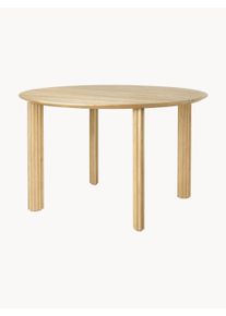 Umage Jídelní stůl z dubového dřeva Comfort Circle Ripples Ø 120 cm, V 75 cm