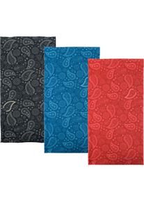 Oxford Comfy Paisley, multifunctional headwear , color: Black/Blue/Red , size: One Size