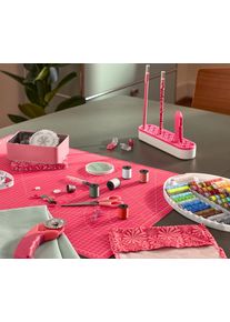 Tchibo - Sada šicích potřeb v plechovém boxu - barva: růžová