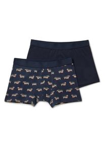 Tchibo - Boxerky - pro muže - vel. XL/7 - barva: modr&aacute;/s potiskem