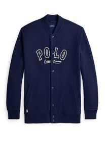 Velké Velikosti - Polo Ralph Lauren - Mikina na zip ve stylu univerzitní bundy s nápisem loga - 4XL - Námořnická Modrá