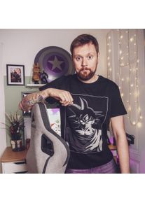 Dragon Ball - Goku Manga Face T-Shirt - XXXL - Schwarz