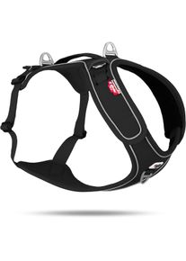 Curli Belka Hundegeschirr, verstellbar, schwarz, 3XL