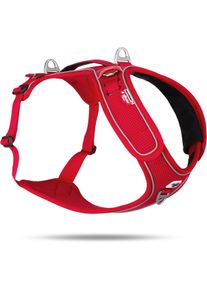 Curli Belka Hundegeschirr, verstellbar, rot, XL