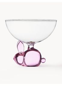 Ichendorf Ručně vyrobená koktejlová sklenice Animal Farm Pudrová Sklo Ø 11 cm, V 10 cm, 300 ml