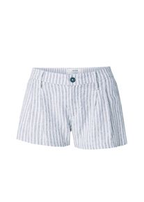 HOLLISTER Ženy Kalhoty se sklady v pase 'LIVVY' námořnická modř / bílá L