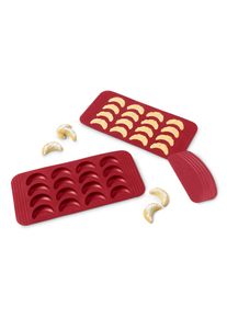 Tchibo - Formy na pečení vanilkových rohlíčků - barva: červená