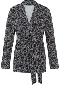 Damske Halenka z interlokové pleteniny černá-kamenná šedá-potisk ,velikost 54