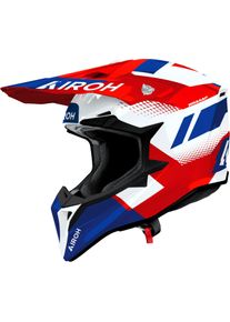 Airoh Wraaap Vision, motocross helmet , color: Red/White/Blue , size: L