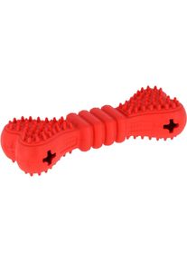KERBL Pet ToyFastic Knochen, bef&uuml;llbar, rot, 17x6x4cm