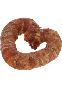 KERBL Pet Rinderhaut Herz mit Hühnchen, 12cm, 70g