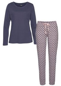 Vivance Ženy Pyžamo 'Dreams' tmavě modr&aacute; L/XL